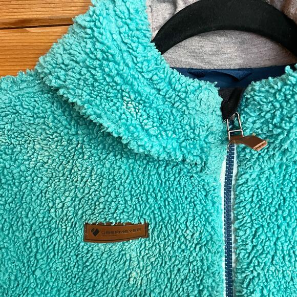 Obermeyer Kids Blue Unisex Shay sherpa Jacket XL - Picture 5 of 8